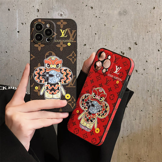 Full foreskin pattern LV joint venture Zhaocai Xingshi iPhone protective case 11 12 12 PRO 12 PROMAX 13 13 PRO 13 PROMAX 14 14 PRO 14 PROMAX 15 15 PRO 15 PROMAX